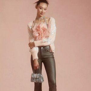 Frame Le Crop Mini Boot Coated Jeans